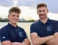 Inspiriert von Boris Herrmann: Lennart Burke (r.) und Melwin Fink vor ihrer ersten Weltumseglung.