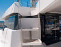Safe: A safe staircase leads up to the flybridge. But it is the only way up