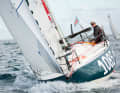 In besseren Winden als sie für den Startsamstag zur zweiten Mini-Transat-Etappe am 25. Oktober erwartet werden: Hendrik Lenz auf seiner Vector mit der Bugnummer 1085.