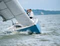 The pre-balanced rudder makes it easy to keep the dinghy cruiser on course even under high pressure