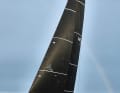 The Shogun carries a lot of cloth, the jib alone has a surface area of 60 square metres