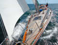 Typical seventies: two spars, halyards on the mast, and the windlass on deck