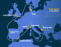 Le parcours de la 2e Ocean Race Europe : la course européenne débute à Kiel.