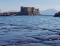 La più antica fortezza di Napoli, il Castel dell'Ovo, segna la futura area della Coppa.