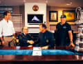 La signature du protocole de la 38e Louis Vuitton America's Cup a eu lieu au Royal New Zealand Yacht Squadron.