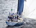 Paul Cayard was in action on "Kallima - Randstad"