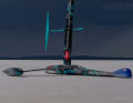 Mit diesem Hightech-Strandsegler gelang dem Emirates Team New Zealand der neue Landspeed-Weltrekord