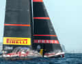 Auch wenn das Boot schon mal von den Foils fiel