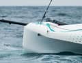 Easy to recognise: the dented foredeck of the AC40