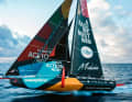 Clear message: Herrmann's "Malizia" carries the motto around the world
