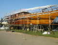 When the finished hull grows upwards through the deckhouse, it has to leave the hall. From then on, it becomes a visitor attraction