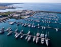 The Marina di Brindisi is located on the southern Italian Adriatic coast.