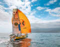 However, her sailing career in the Mini 6.50 has also really taken off, here Fink's "Sign for Com"