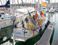 The pair want to sail around the world in their Passad 38 from 1981, which was once designed by Olle Enderlein