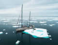 Adventurer Mike Horn wants to freeze himself in the Greenland ice with his expedition yacht "Pangaea"