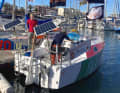 Juste avant le départ : les derniers préparatifs sont en cours dans le port de Lagos.