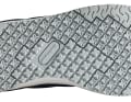 The sole is soft and supple. The slip resistance on dry and wet surfaces is good
