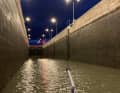 Challenge: Luca Jehle negotiates 120 locks on his way to the Mediterranean, here a night lock on the Rhone