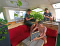 Self-sufficient: vegetables were grown on board the "Nomade des Mers"