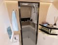 The Duo version now has a second bathroom in the foredeck. The standard version has an additional double berth at the front.