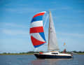 In light breezes, the Neptun 20 sails well under spinnaker. 3 to 4 Beaufort are optimal for the boat, from 5 a reef is necessary