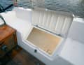 Lids of forecastle boxes: The GRP lids can be soft and the anti-slip structure can be worn down. Small defects can be repaired on your own; it becomes expensive if the entire deck is weakened