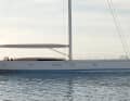 A crack that rests in itself. Frers constructed a fast and elegant hull, which Lucio Micheletti moulded into a sculpture
