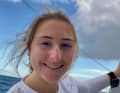 Youngest in the field, in between sensationally among the top ten: Violette Dorange didn't let the capricious weather upset her and has sailed a strong race so far