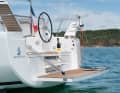 The large bathing platform offers very generous and also very usable access to the water. Unfortunately, the tailgate is only available as an option at extra cost