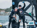 Marla Bergmann and Hanna Wille in Olympic bliss after the final