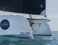 Sleek. The extreme shape of the hulls ensures low drag and good looks to boot