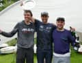 Deutschlands Top-Drei in der Motte: Meister Philipp Buhl (Mitte) wird von Vize Max Mäge und dem Dritten Paul Farien eingerahmt