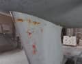 The iron keel also rusts