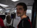 So optimistisch, wie Boris Herrmann hier schaut, startet er mit Team Malizia in die schwerste und längste Ocean-Race-Etappe von Kapstadt nach Itajaí