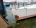 How do you repair complicated damage where whole pieces have broken off the boat?