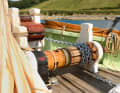 Winch: An ingenious mechanism was developed for the 100-kilogram anchor, which blends in with the historical image