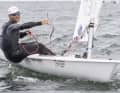 Julian Hoffmann leads the Ilca 7.