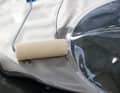 The liquid can be applied very evenly with the roller. The discs should not be wetted ...