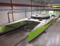 In Florida, the American Magic team adds a carbon boom and the 45-degree rotating mast from Southern Spars.