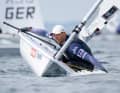 Philipp Buhl rückte am zweiten Tag der Kieler Woche auf Platz acht vor.