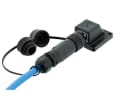 Compact and waterproof: The 230-volt built-in coupling from Philippi is particularly compact and has been tried and tested for many years. It is protected against polarity reversal. The socket and plug are screwed together using a union, making the connection watertight. However, it does not comply with the CEE standard