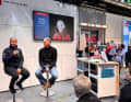 Pip Hare travelled to Germany for her presentation on the Delius Klasing Verlag stage, among other things