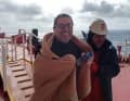 Thanks to the signals from Epirb and a Garmin distress beacon, they were found by a tanker ...