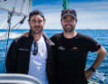 Ein älteres Bild vom Skipper aus Hamburg mit seinem Freund und Teammitgründer Pierre Casiraghi.