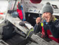 On Wednesday, the British sailor made a second clew out of an unravelled Dyneema strop for narrower sheet angles. Her bite and stamina are slowly returning