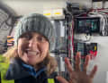 Five knots! She hopes to achieve this in the near future with her pimped emergency rig. Her brother has bet that she can do ten