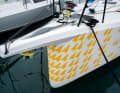 Solid: The robust trunk at the bow is a fixed part of the deck and hull. The anchor is elegantly and almost invisibly integrated