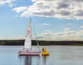 From Wismar, the skipper of the Midsummersail logged 900 nautical miles to the yellow buoy in Törehamn