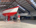 Hympendahl overhauls his boat last late summer ...