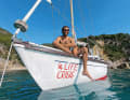 Inizio del viaggio in Grecia. Prima di avventurarsi nell'Atlantico, Nicolas Manthos ha attraversato il Mediterraneo con la sua barca fino a Gibilterra.